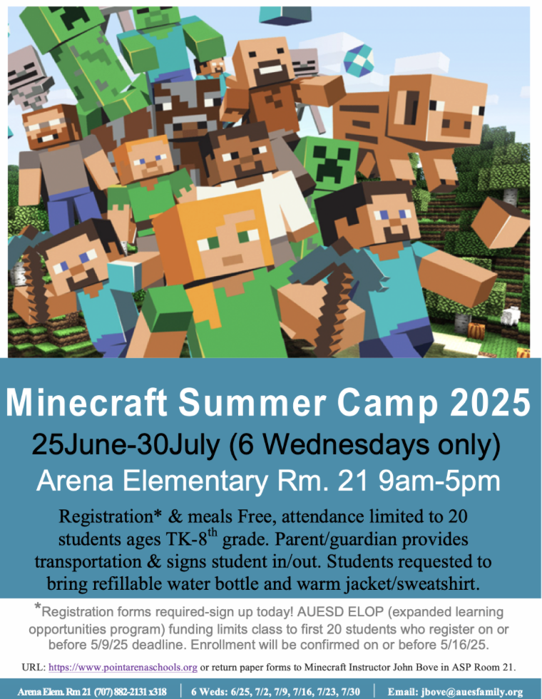 minecraft summer camp