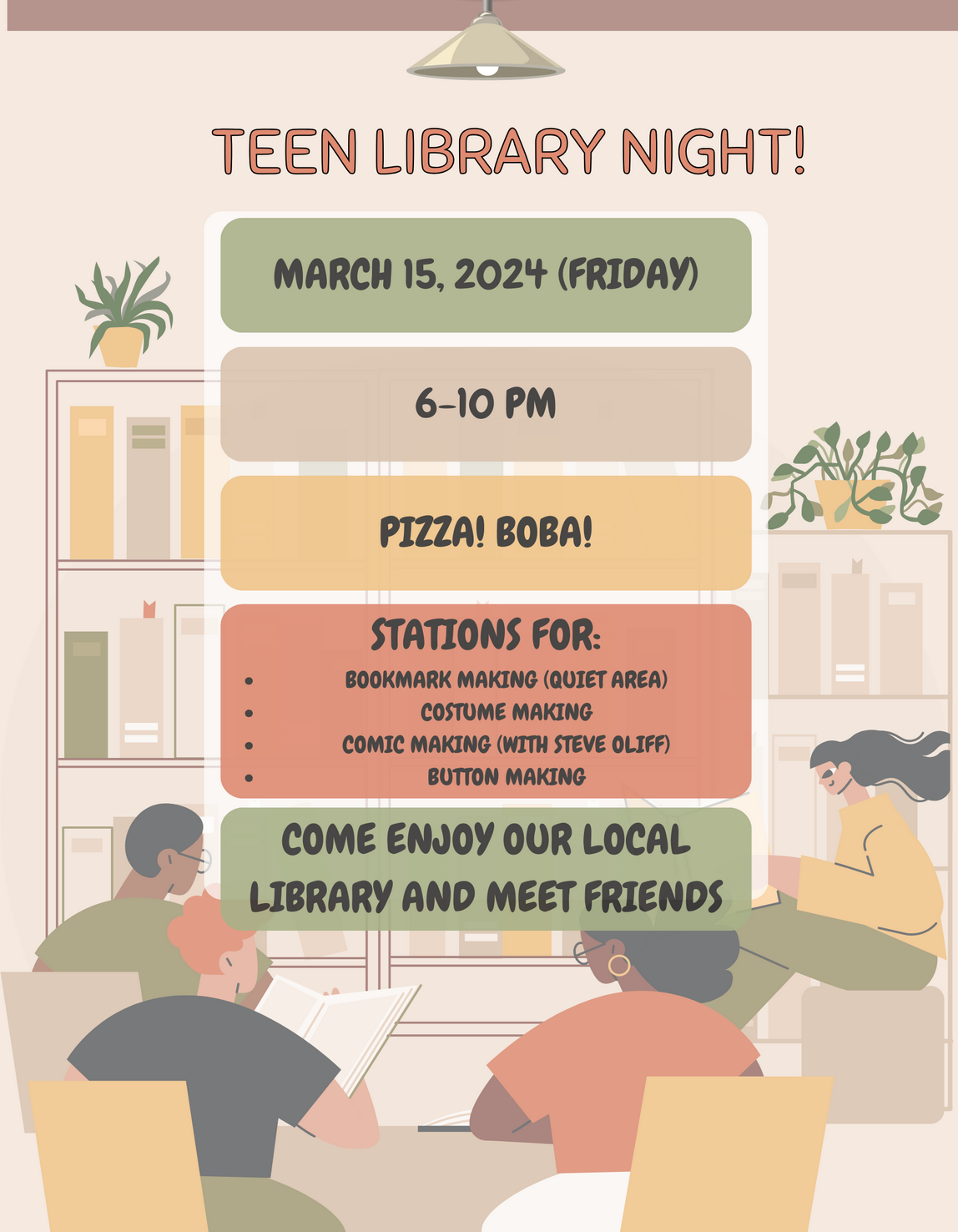 teen library night