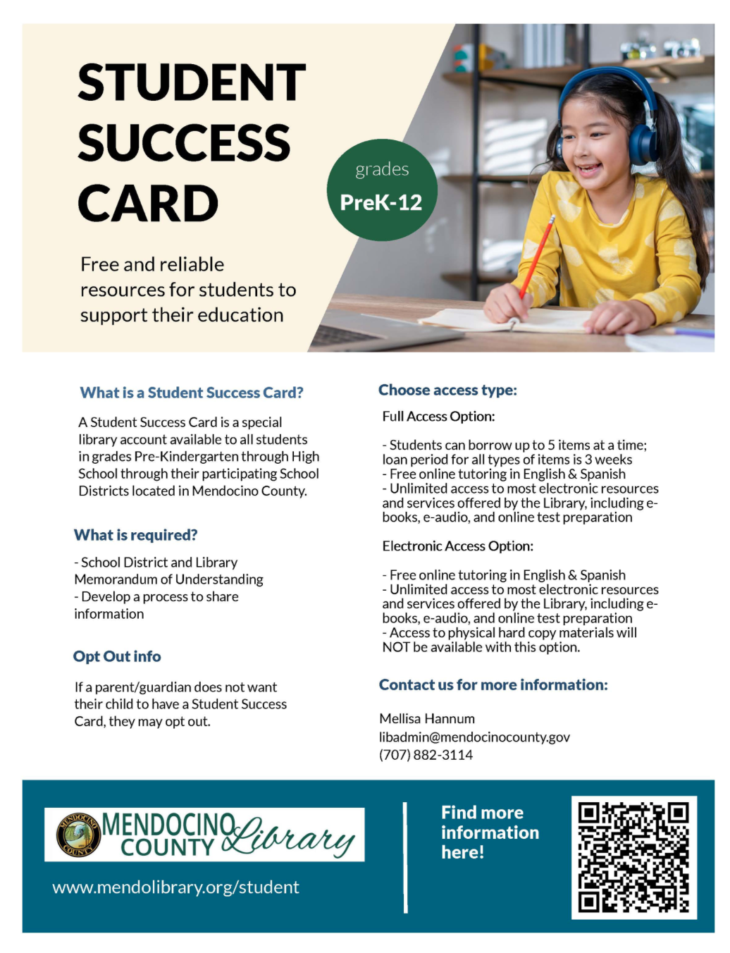 student success card