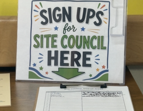 site council sign ups