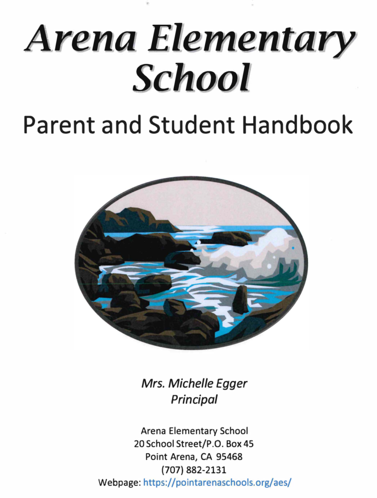 parent student handbook cover